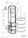 Fig. 09 - Combined briquetting and cyclonic separation device and process capable of removing particles from a fluid stream and converting directly into briquettes