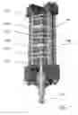 Fig. 11 - Combined briquetting and cyclonic separation device and process capable of removing particles from a fluid stream and converting directly into briquettes