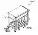 Fig. 01 - Workbench with dockable storage cart