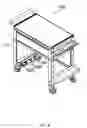 Fig. 07 - Workbench with dockable storage cart