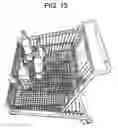 Fig. 12 - Rack for holding or securing bottles adaptable to a shopping cart and a shopping cart containing the same
