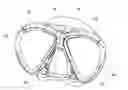 Fig. 01 - Mask-type goggles used for swimming and diving