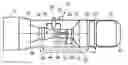 Fig. 01 - Gas turbine engine including a re-heat combustor and a shaft power transfer arrangement for transferring power between low and high pressure shafts