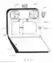 Fig. 22 - Multi purpose mobile device case/cover integrated with a camera system and non electrical 3D/multiple video and still frame viewer for 3D and/or 2D high quality videography, photography and selfie recording