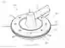 Fig. 02 - SHOCK-ABSORPTION TYPE MOWER SAFETY BLADE UNIT HAVING PROTECTOR MOUNTED THEREON