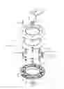 Fig. 03 - SHOCK-ABSORPTION TYPE MOWER SAFETY BLADE UNIT HAVING PROTECTOR MOUNTED THEREON