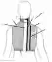 Fig. 01 - Gird compression tensioning garment with cervical collar