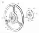 Fig. 01 - Engaging device for wheel and wheel set having removable power module