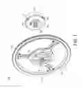 Fig. 02 - Engaging device for wheel and wheel set having removable power module