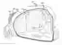 Fig. 01 - Shock-absorbing energy dissipation padding placed at eye level in an autonomous vehicle