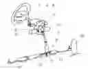 Fig. 01 - Vehicle steering system with steer-by-wire system and mechanical fallback system