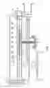 Fig. 02 - System for rapid bake of semiconductor substrate with upper linear heating elements perpendicular to horizontal gas flow