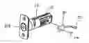 Fig. 01 - DEADBOLT LATCH ASSEMBLY WITH LATCH SENSOR HAVING WIRELESS STATUS INDICATOR