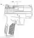 Fig. 01 - Concealed carry clip for handguns