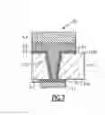 Fig. 10 - Methods of manufacturing electronic devices formed in a cavity and including a via