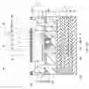 Fig. 43 - Semiconductor device with transistor in semiconductor substrate and insulated contact plug extending through the substrate