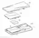 Fig. 01 - Detachable structure of battery to be attached to case, and electronic device