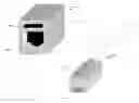 Fig. 01 - Limited power outlet with changeable protective bezel