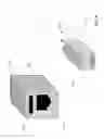 Fig. 10 - Limited power outlet with changeable protective bezel