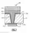 Fig. 10 - Electronic devices formed in a cavity between substrates and including a via