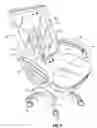 Fig. 06 - Piston actuated lumbar stimulation device for a chair