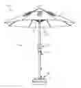 Fig. 01 - UMBRELLA SYSTEM WITH SOLAR POWERED DEVICE CHARGING STATION