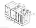 Fig. 01 - Ventilation panel with panel silencer for a turbine package enclosure