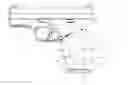 Fig. 01 - Firearm grip with zones of different textures