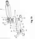 Fig. 13 - Handheld air sampler device, air sampling arrangement, filter magazine for storing and predefined positioning filter elements on a backing element of a handheld filter device, method for applying a filter element to a backing element of a handheld air sampling device