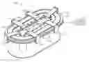 Fig. 01 - Controlled motion system having end teeth to facilitate the formation of a magnetic flux bridge joining linear motor sections