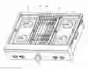 Fig. 01 - Grease capture system for indoor grill cooktop unit