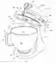 Fig. 01 - Pouring shield for a stand mixer