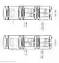 Fig. 07 - Roughly cylindrical sample containers having multiple reservoirs therein and being adapted for acoustic ejections