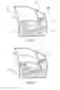 Fig. 02 - FLUSH GLAZED DEVICE FOR VEHICLE DOOR HAVING A MOVABLE PANEL WITH X-WISE LOCKING MEANS, CORRESPONDING SHOE, DOOR AND MOTOR VEHICLE