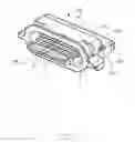 Fig. 02 - Electrical connector having separate front and rear shielding shells