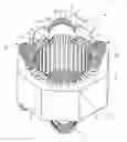 Fig. 01 - Motor having interphase insulation sheet mounted thereon