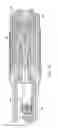 Fig. 10 - Catheter with tapered support member for variable arcuate distal assembly