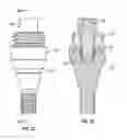 Fig. 14 - Fixed hybrid dental attachment assembly and methods of use