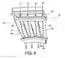 Fig. 05 - NOZZLE SECTOR FOR A TURBINE ENGINE WITH DIFFERENTIALLY COOLED BLADES