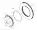 Fig. 01 - Floating rotor disc brake with marcel expander ring attachment