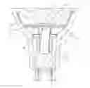 Fig. 01 - LED spot lamp with double sides emitting light