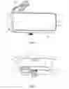 Fig. 02 - Mechanical tilt for full display mirror with mounting plate, toggle unit and actuation pin