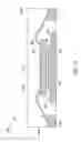 Fig. 15 - Modified leadframe design with adhesive overflow recesses