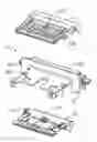 Fig. 01 - Electrical connector having a shielding shell and a metallic frame extending rearward beyond the shielding shell to shield exposed contact tails