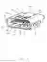 Fig. 02 - Electrical connector having a shielding shell and a metallic shield with lengthened spring tangs
