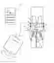 Fig. 01 - Center robotic arm with five-bar spherical linkage for endoscopic camera