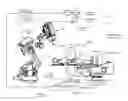 Fig. 01 - Coordinated motion of a rotating 2D x-ray imager and a linear accelerator