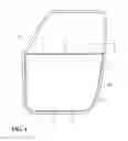 Fig. 02 - Clip and mounting structure of door trim