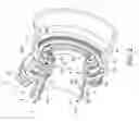 Fig. 03 - Gas turbomachine diffuser assembly with radial flow splitters