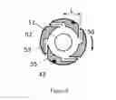 Fig. 06 - Self-rotating flow meter having a rotating mechanism including a hollow shaft and a disk having internal flow passages